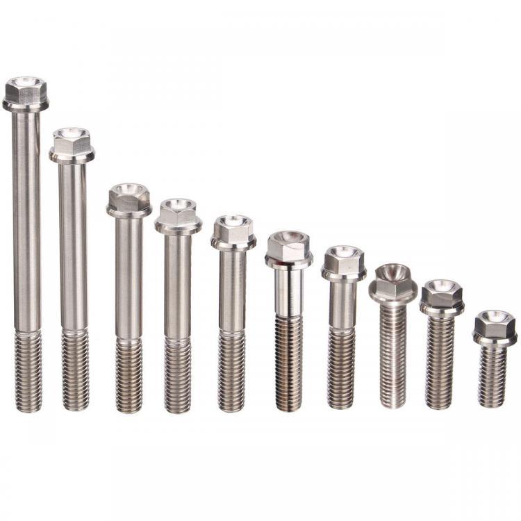 shopping תיקון הרכב ותחזוקה M8 Titanium Alloy Flange Hex Head Bolt Cap Screw 20 30 35 40 45 50 55 60 75 90mm