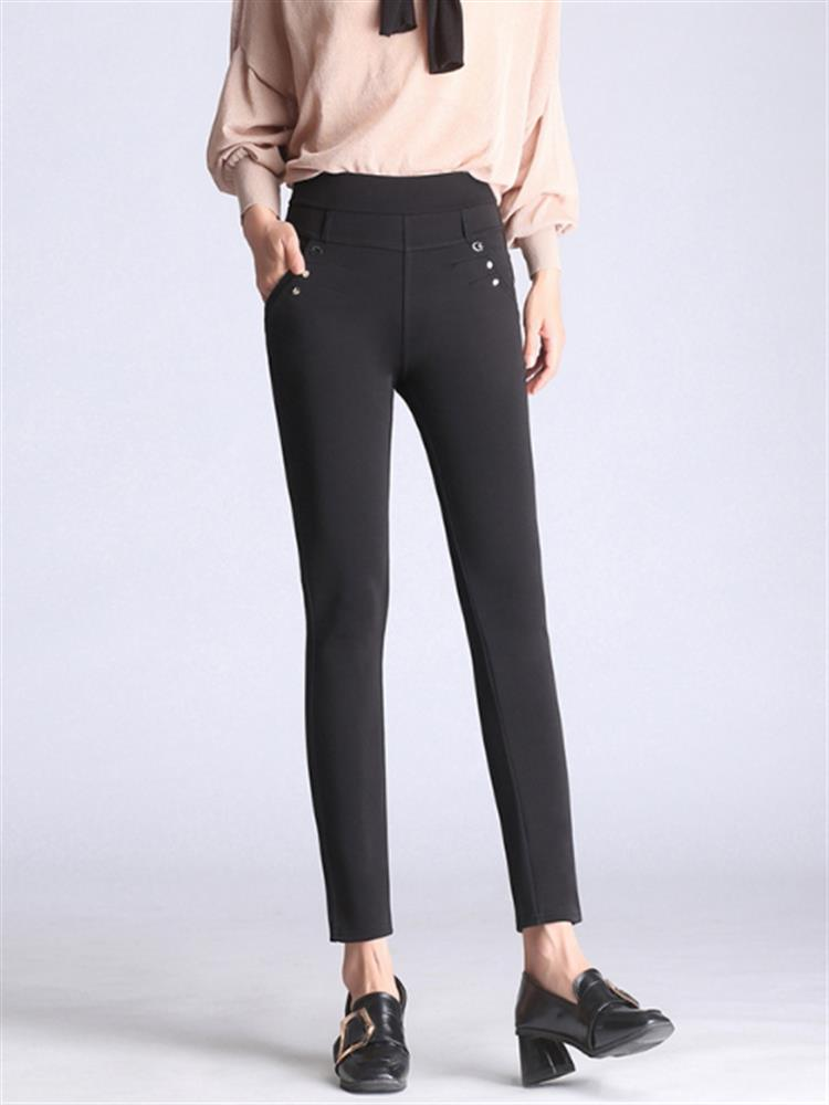 shopping מכנסיים Plus Size High Waist Stretch Pencil Pants