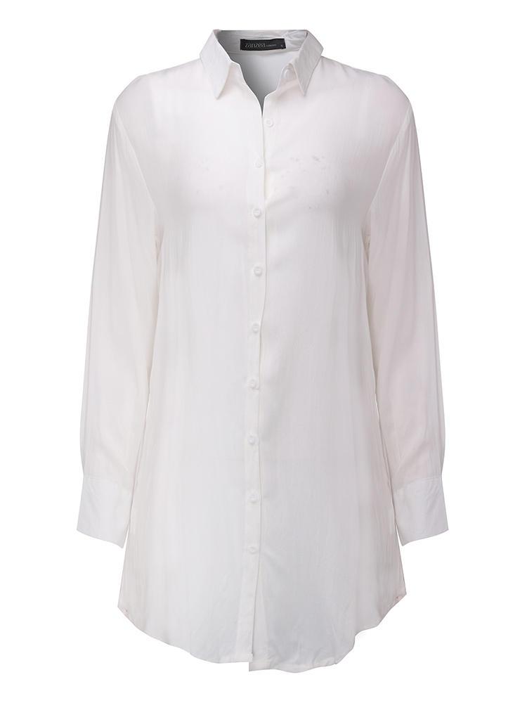 shopping שמלות Sexy Casual Women Turn-down Collar Shirt Dress