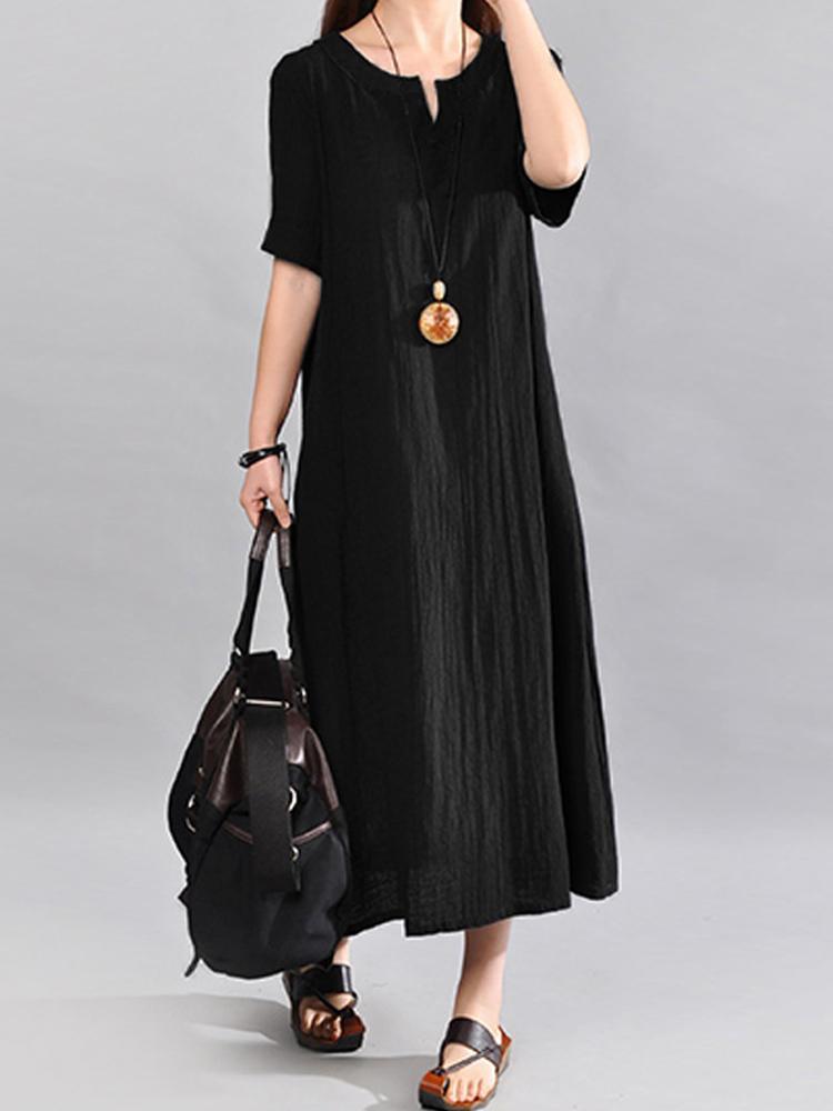 shopping שמלות Vintage Cotton Maxi Dress