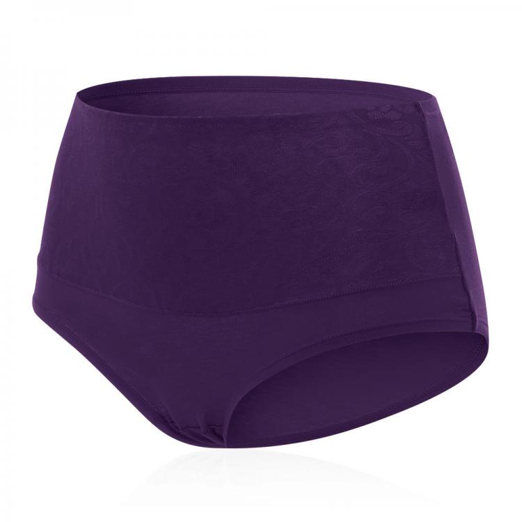 shopping הלבשה תחתונה Plus Size Hip Up Waist Slim High Waist Jacquard Soft Cotton Briefs