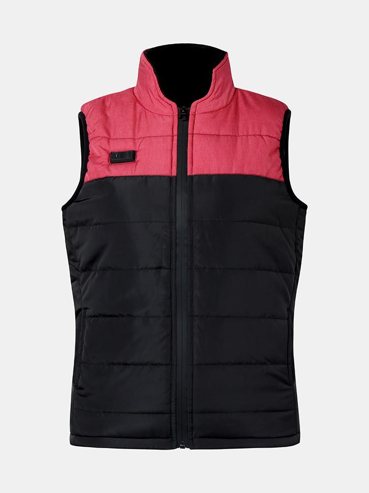 shopping הלבשה תחתונה Front Zipper USB Electric Heated Thermal Bodysuit Down Waistcoat For Adult
