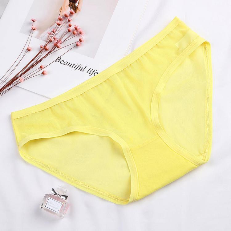shopping הלבשה תחתונה Low Waist Lace Transprent Mesh Seamless Invisible Soft Briefs