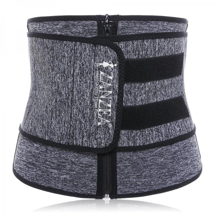 shopping הלבשה תחתונה ZANZEA Front Zip Magic Sticky Waist Trainer Sweat Double Fixed Shapewear