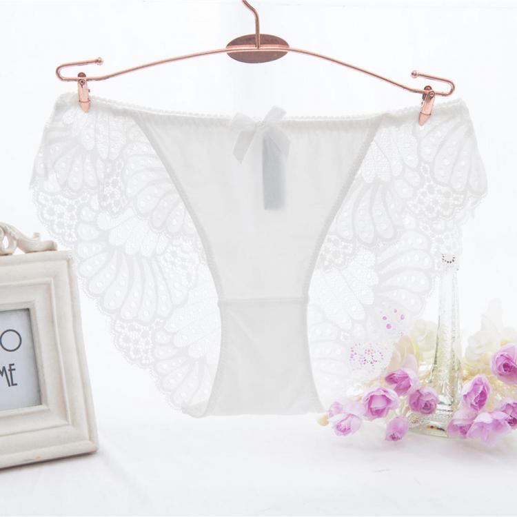 shopping הלבשה תחתונה Plus Size Lace Low Rise See Through Breathable Briefs