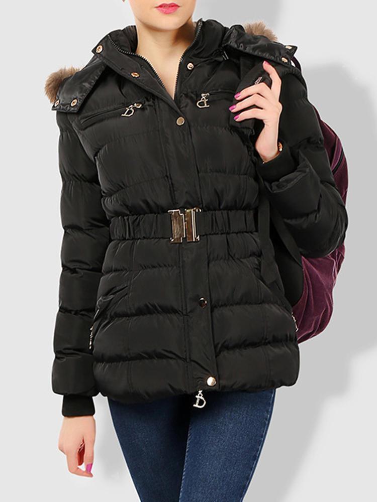 shopping מעילים וג׳קטים Faux Fur Hooded Quilted Down Coats