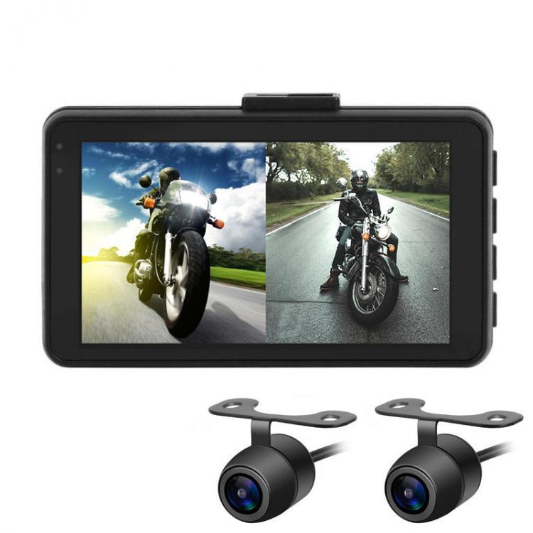shopping אזעקה ומערכת אבטחה לאופנוע MT22 1080P+720P Motorcycle DVR Video Recorder Camera Dash Cam Full HD Front Rear View