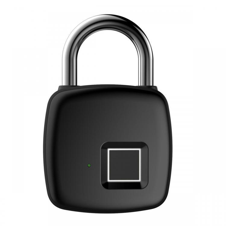 shopping אזעקה ומערכת אבטחה לאופנוע Fingerprint Padlock Keyless USB Rechargeable Door Luggage Case Security Lock