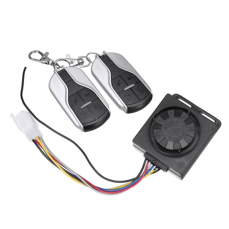 shopping אזעקה ומערכת אבטחה לאופנוע 48V-72V 125dB Anti-theft Motorcycle Scooter Alarm 2 Remote Control Security System