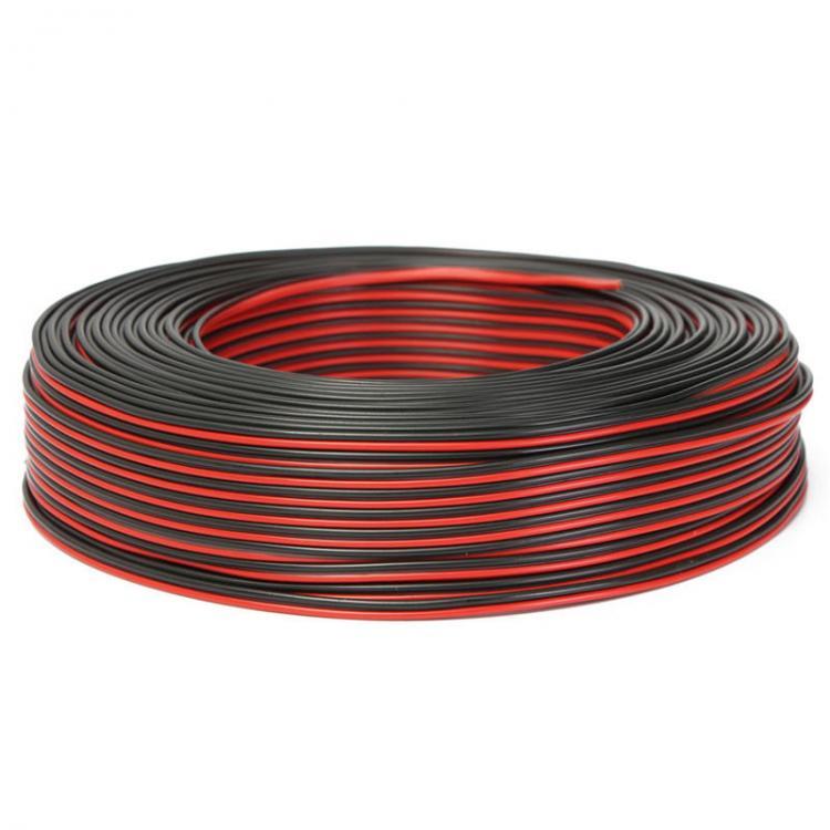 shopping אזעקה ומערכת אבטחה לאופנוע 100m 2 x 0.50mm Audio Cable Loudspeaker Speaker Wire Black/Red HiFi/Car Motorcycle