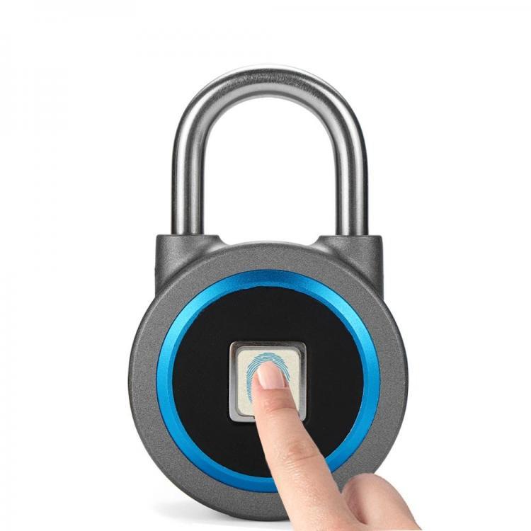 shopping אזעקה ומערכת אבטחה לאופנוע Fingerprint APP bluetooth Padlock Keyless Anti-theft Smart Lock Wireless Waterproof
