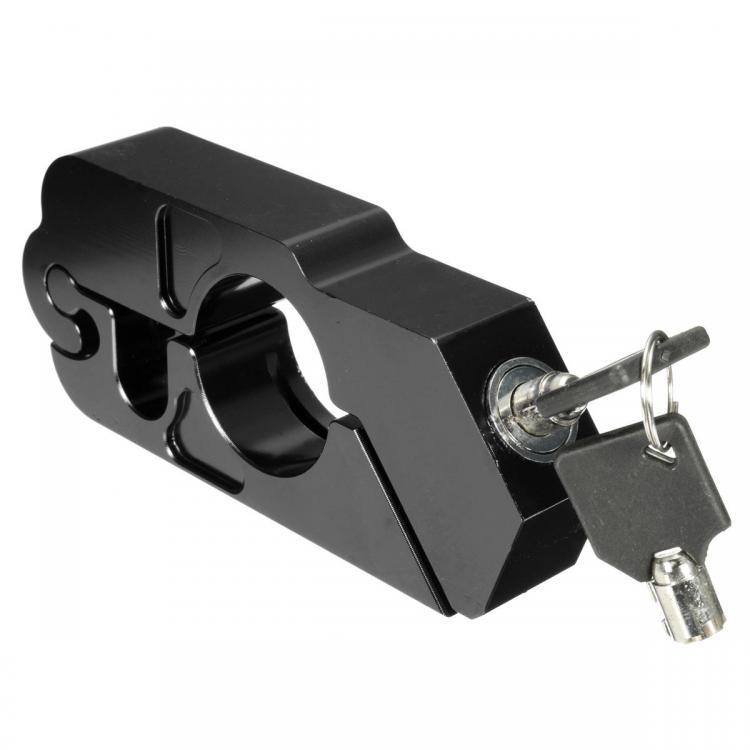 shopping אזעקה ומערכת אבטחה לאופנוע CNC Aluminum Handlebar Security Lock Motorcycle Scooter E-bike