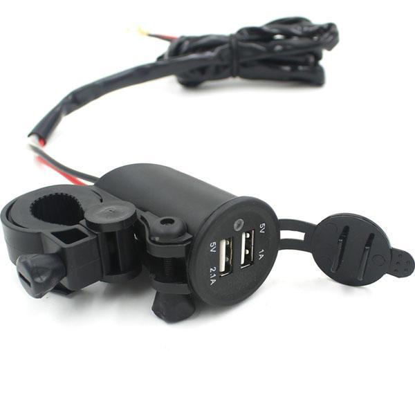 shopping מטענים ומתאמים Waterproof Motorcycle Car Mobile Phone USB Charger Power Adapter