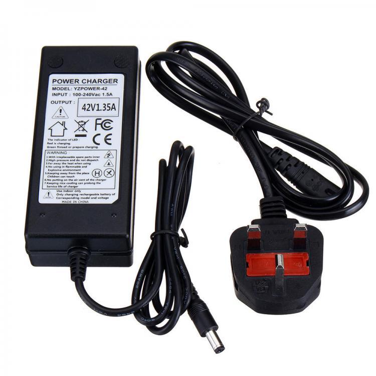 shopping מטענים ומתאמים 42V 1.35A Output Voltage 36V Lithium Battery Charger For Electric Bicycle Motorcycle