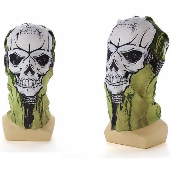 shopping מסיכה לפנים לאופנוענים 2pcs Skull CS Headscarf Cycling Face Guard Masks Scarves