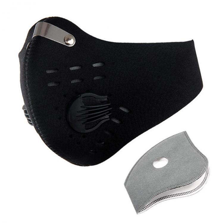 shopping מסיכה לפנים לאופנוענים Activated Carbon Anti Dust  Filter Mask Outdoor Hiking Cycling Sport