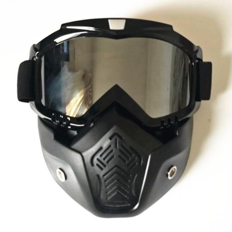 shopping מסיכה לפנים לאופנוענים Motorcycle Helmet Face Mask Windproof Shield Goggles Detachable 8 Colors