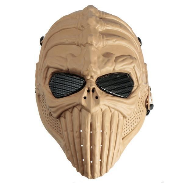 shopping מסיכה לפנים לאופנוענים Tactical Military Skull Skeleton Full Mask for Halloween Costume Party Masks