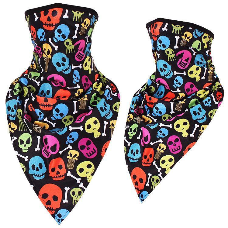 shopping מסיכה לפנים לאופנוענים Sun-protection Skull Ice Silk Breathable Multi Use Head Wear Hat Scarf Face Mask Motorcycle Cap