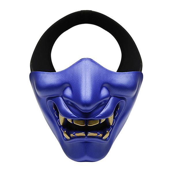shopping מסיכה לפנים לאופנוענים WoSporT Motorcycle Half Face Mask Goblin CS Halloween Christmas Party Outdoor Sport