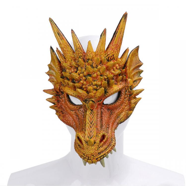 shopping מסיכה לפנים לאופנוענים 3D Animal Dragon Horror Mask Props Halloween Carnival Halloween Party Cosplay