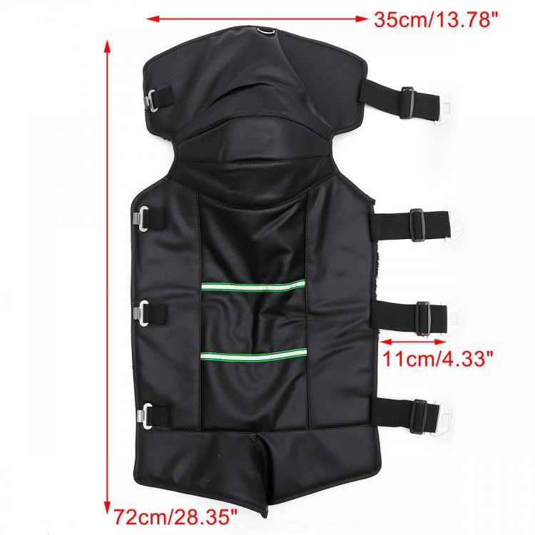 shopping בגדי רכיבה לאופנוע Motorcycle Warm Kneepads PU Leather Scooter Knee Pads Thicken Villus Winter Windproof