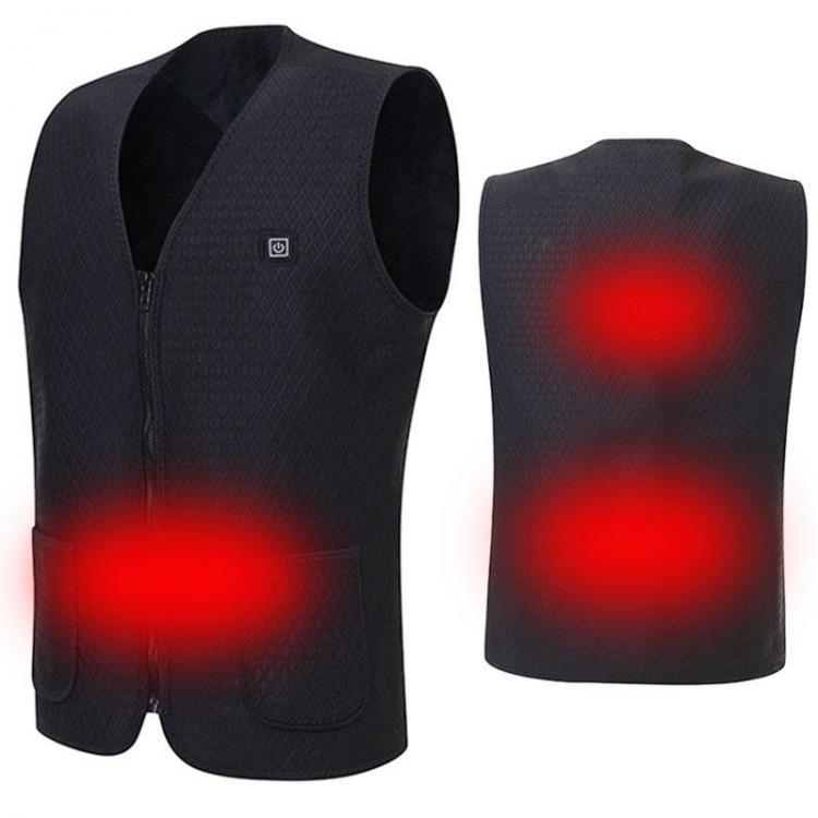 shopping בגדי רכיבה לאופנוע Electric USB Power Supply Warm Heated Vest Intelligent Heating Jacket Racing Coat Best For Winter