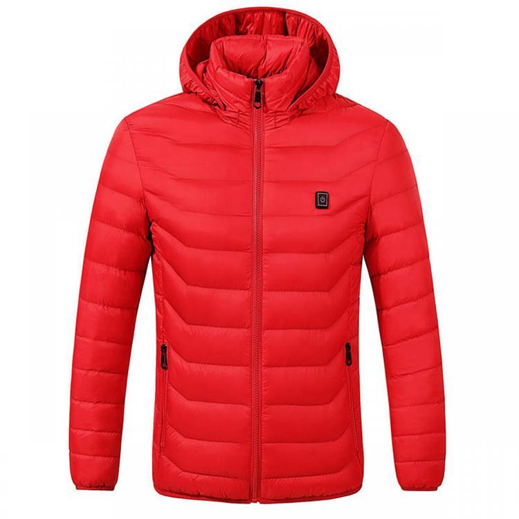 shopping בגדי רכיבה לאופנוע Electric Heating USB Abdomen Back Intelligent Winter Hooded Heated Coat Jacket Temperature Control