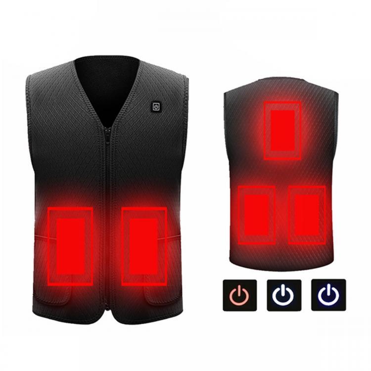 shopping בגדי רכיבה לאופנוע Electric Vest Heated Cloth Jacket USB Thermal Warm Heated Winter Body Warmer Ski