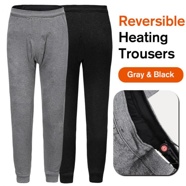 shopping בגדי רכיבה לאופנוע Szie L Women Men's Winter Heated Pants USB Electric Heating Fleece Trousers Thick