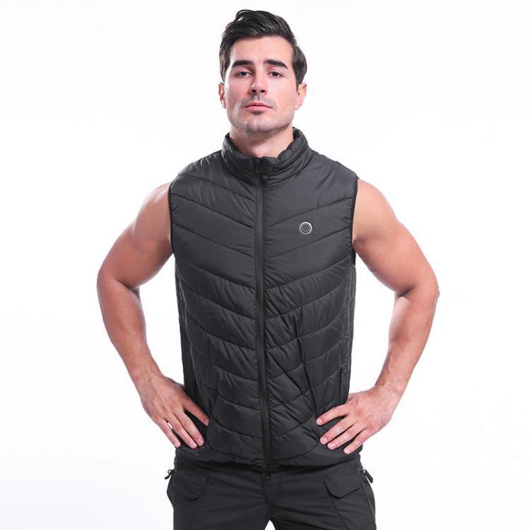 shopping בגדי רכיבה לאופנוע Electric Battery Heating USB Warm Up Vest Heated Winter Jacket Men 3 Temp Adjust