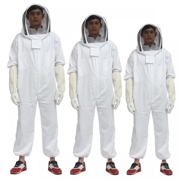 shopping בגדי רכיבה לאופנוע Beekeeper Beekeeping Protective Veil Suit Smock Bee Hat Gloves Full Body Thicken Set