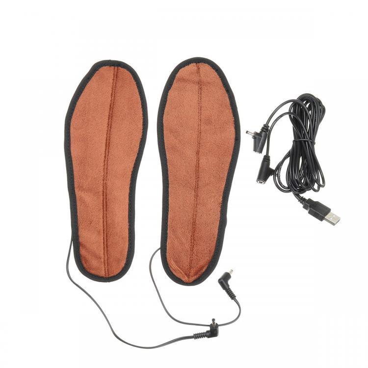 shopping בגדי רכיבה לאופנוע Electric Heated Insoles Shoe Insert USB Powered Heating Washable Snow Foot Warmer