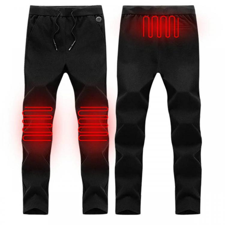 shopping בגדי רכיבה לאופנוע Electric Heated Warm Pants Men Women Heating Base Layer Elastic Trousers USB