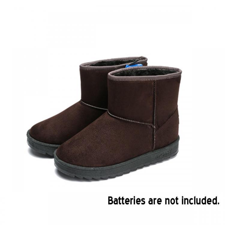 shopping בגדי רכיבה לאופנוע Men Winter Electric Heated Boots Snow Shoes USB Power Warm Heating Insoles Shoes