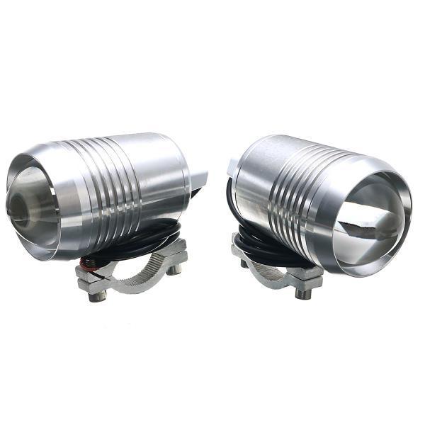 shopping אורות לאופנוע Pair 30W DC 12-60V Motorcycle Headlight U2 LED Driving Headlamp Fog Light + Switch High/Low Beam