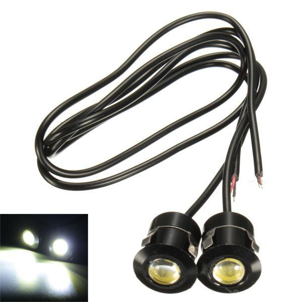shopping אורות לאופנוע 9W LED Eagle Eye White Daytime Running DRL Reverse Backup Light 12V Motorcycle Car