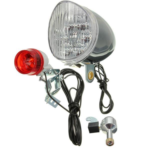 shopping אורות לאופנוע Motorized Bike Friction Power Generator Generation Dynamo Rear Tail Light Kit