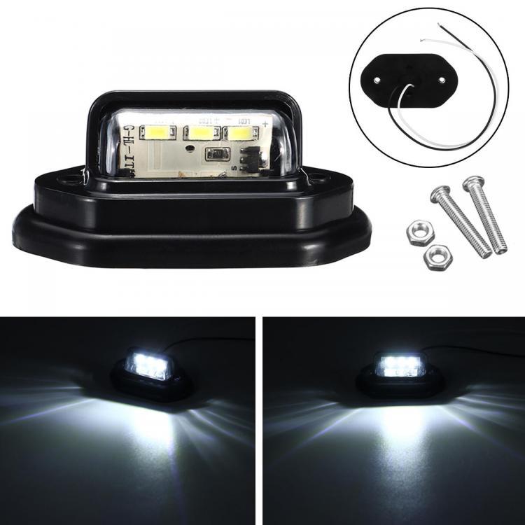 shopping אורות לאופנוע 12V LED License Plate Lights Interior Step Lamp For Car Truck Trailer Pickups RV