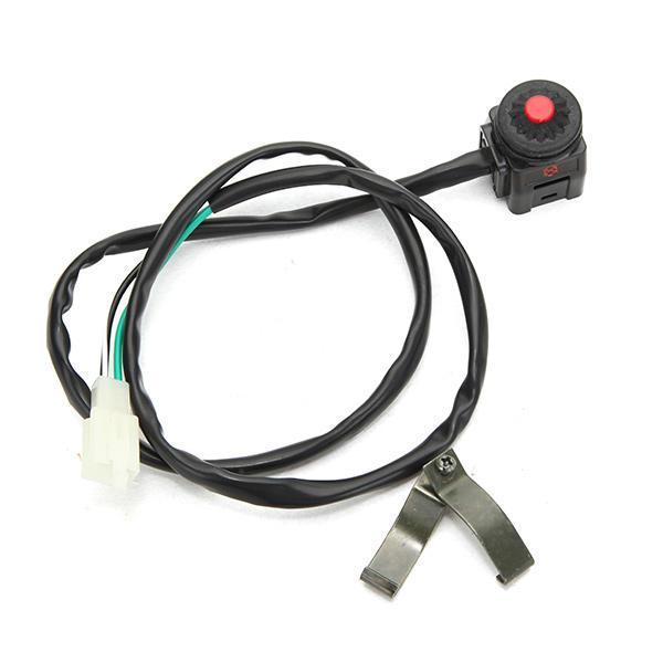shopping אורות לאופנוע 22mm 7/8inch Handlebar Kill Stop Switch Horn Button For Motorcycle Pit Quad Bike