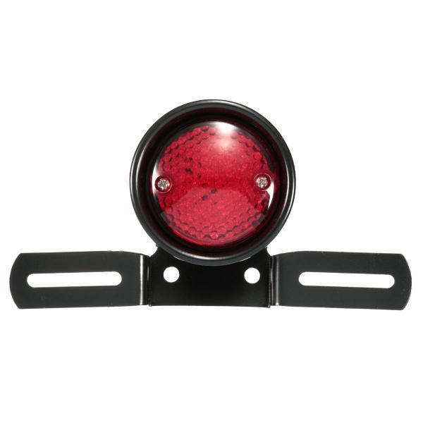 shopping אורות לאופנוע DC 12V Motorcycle LED Tail Stop Brake Rear Light Lamp For Harley Bobber Chopper Cafe Racer