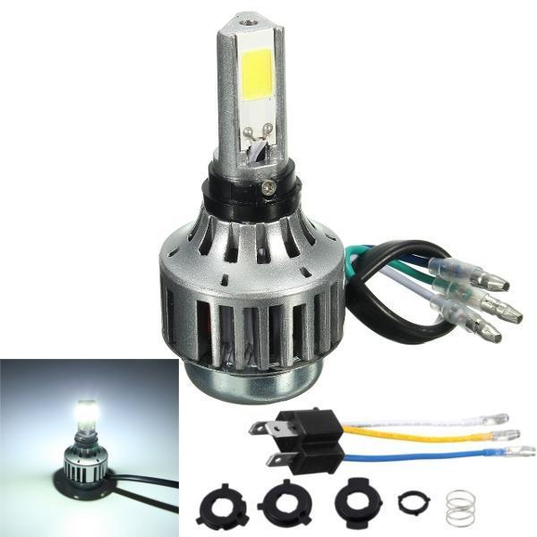 shopping אורות לאופנוע H4 32W 3000lm 6000K Hi/Lo Lamp COB Motorcycle LED Headlight Bulb