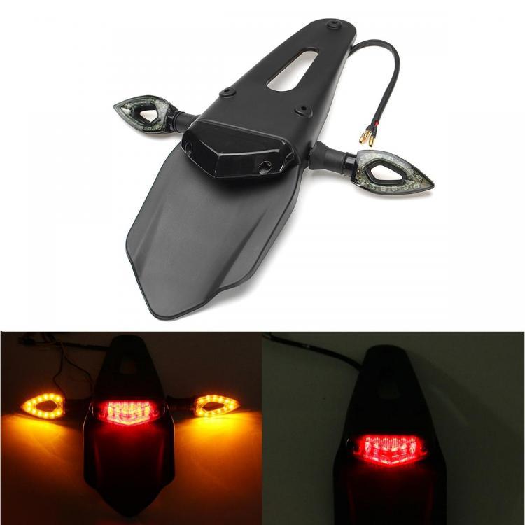 shopping אורות לאופנוע 12V LED Enduro Fender-Brake Tail Light Turn Signal Light For Motorcycle Dirt Bike