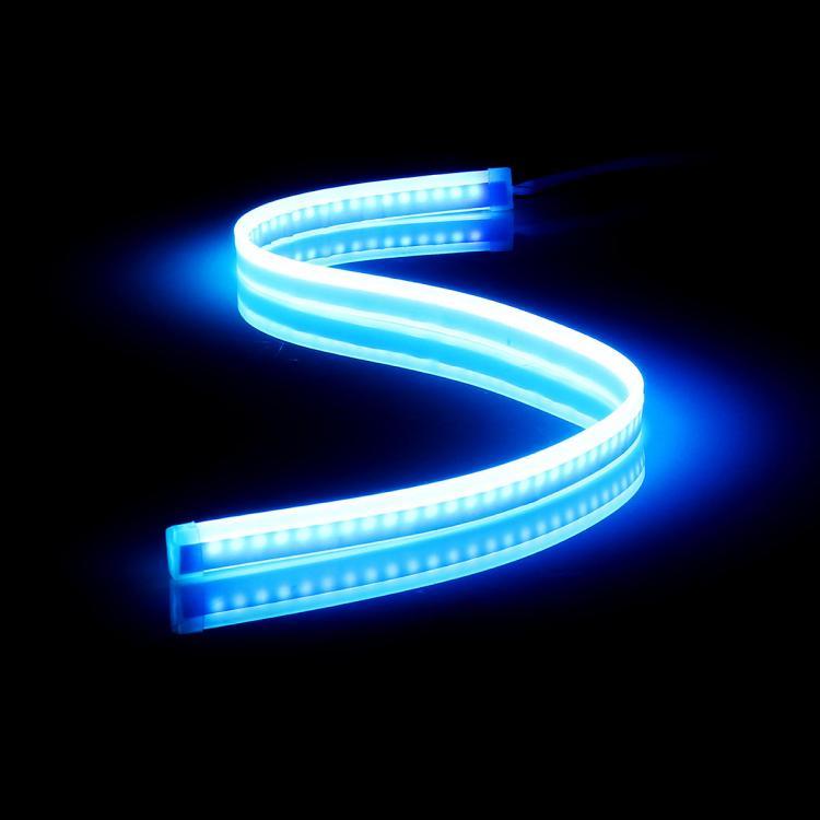 shopping אורות לאופנוע 45cm/60cm Sequential LED Strip Light Turn Signal Switchback Indicator DRL Daytime Running Lights