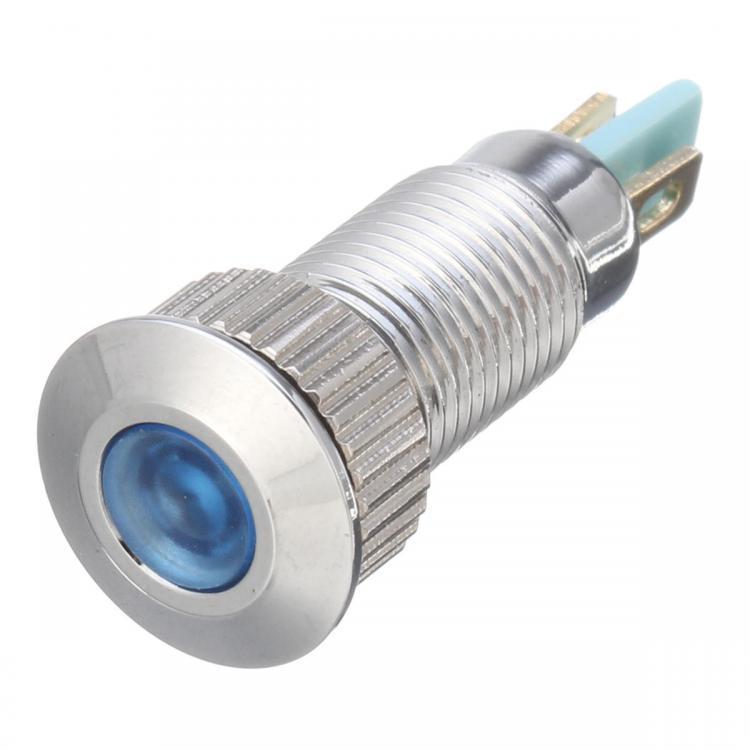 shopping אורות לאופנוע 12V Metal 8mm LED Panel Dash Lamp Warning Light Indicator Waterproof