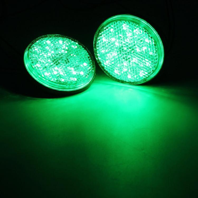 shopping אורות לאופנוע 6W 24LED  Round Reflector LED Rear Taillight Brake Stop Light For Motorcycle 7 Colors
