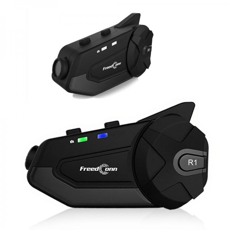 shopping קסדות לאופנוע FreedConn R1 1080P HD Camera Motorcycle Waterproof Stereo Music Wireless WiFi bluetooth 4.1 HiFi Helmet Headset Intercom Interphon