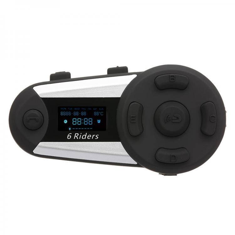 shopping קסדות לאופנוע T20S 1200M 6 Riders BT Motorcycle Helmet bluetooth Intercom Headset FM Radio MP3 GPS Full Duplex Waterproof Wireless w/ Screen Mic