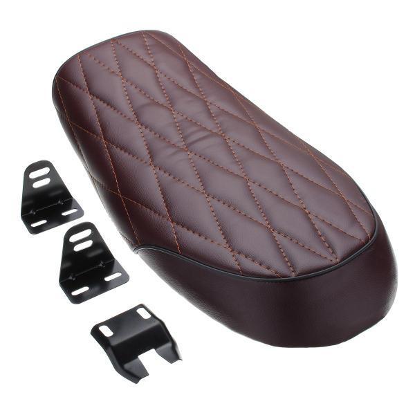 shopping גוף ושלד האופנוע 53cm Universal Motorcycle Cafe Racer Seat Vintage Hump Saddle Locomotive