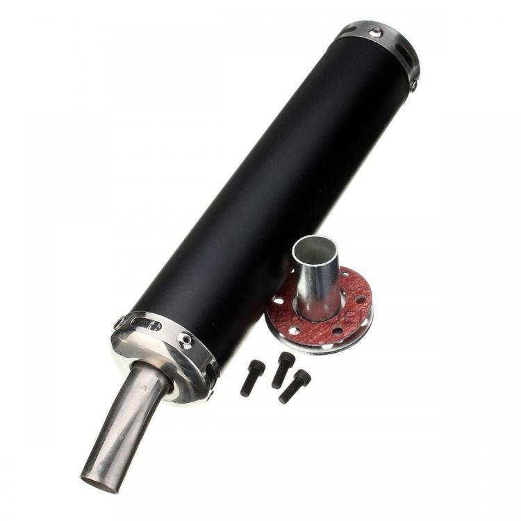 shopping גוף ושלד האופנוע Exhaust Muffler Silencer Pipe Motorcycle Racing 6x28cm Universal For Street Scooter